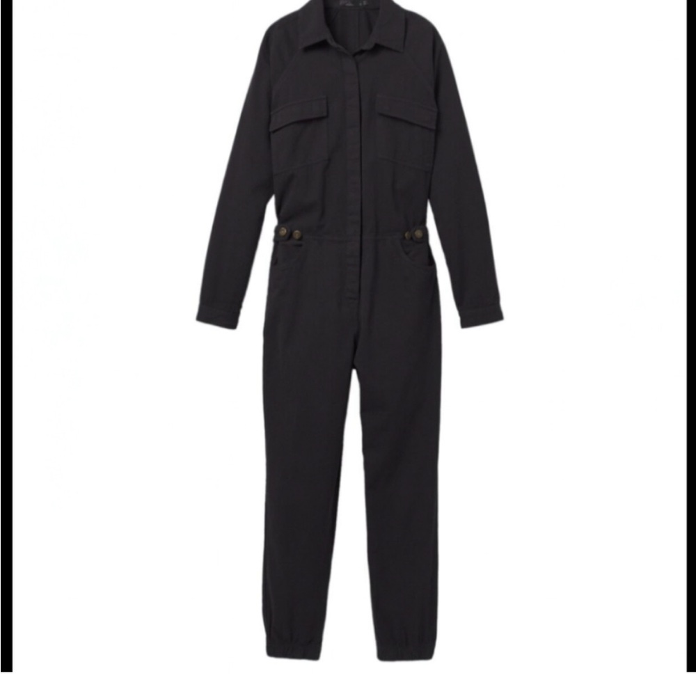 Prana Black Long Sleeve Jumpsuit